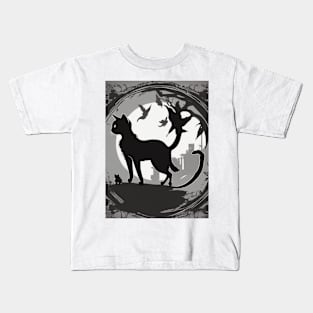 Shadow Silhouette Anime Style Collection No. 2 Kids T-Shirt